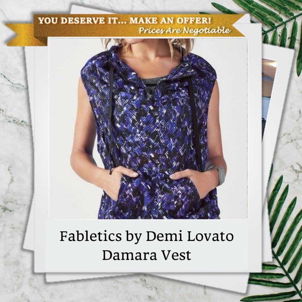 Fabletics XL Damara Vest by Demi Lovato